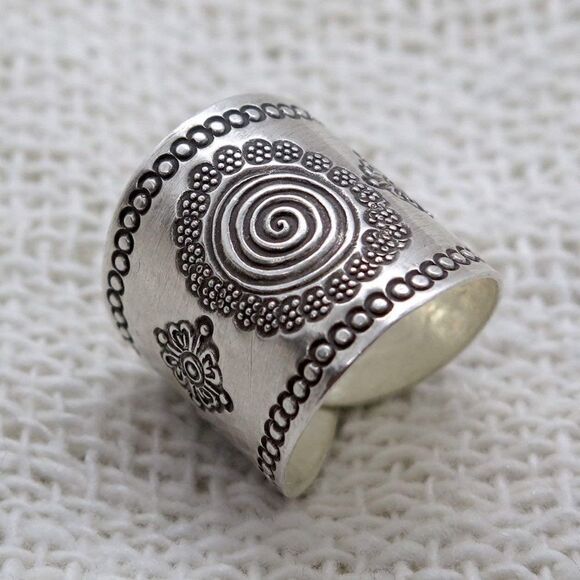 New Solar Sterling Silver Adjustable Ring - Picture 2 of 6